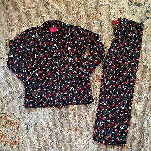 Victoria's Secret Black and Red Pajama Set